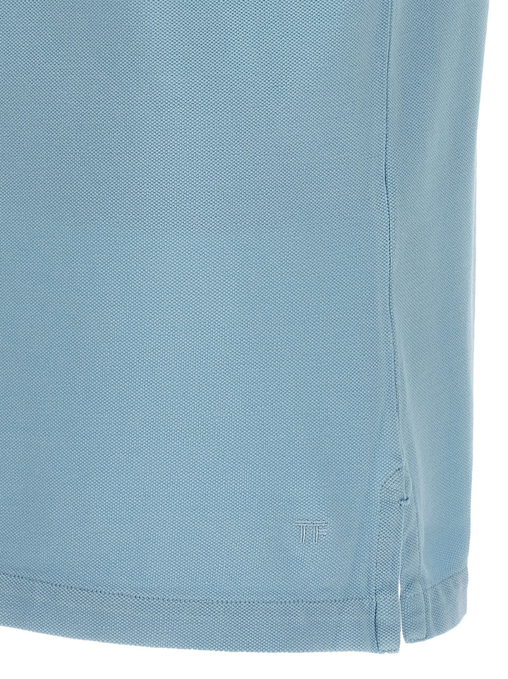 Piqué Cotton  Shirt Polo Light Blue