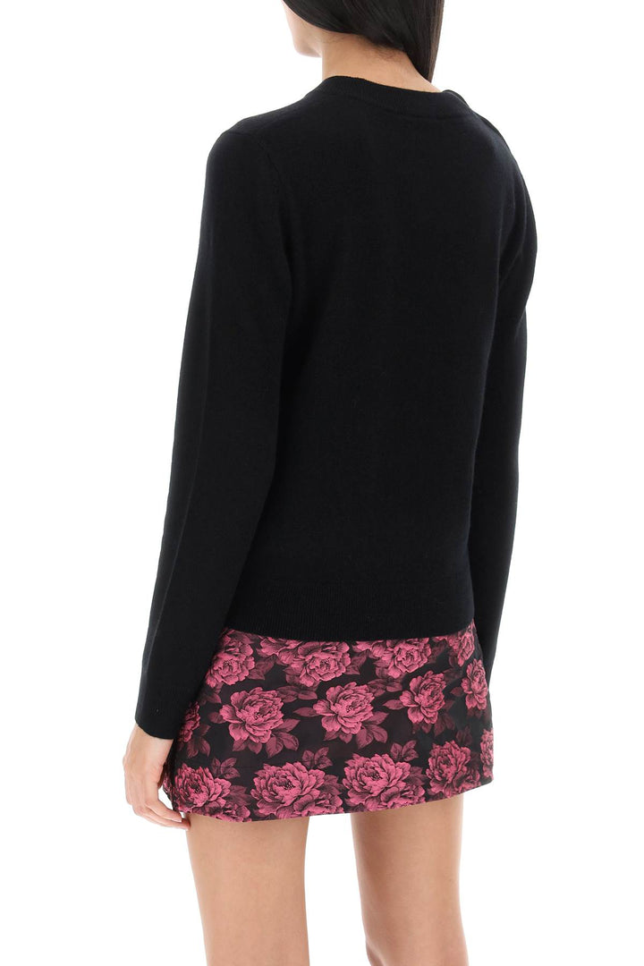 Sweater With Ganni Butterfly Buttons - Ganni - Women