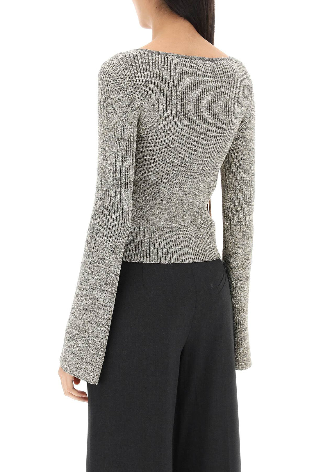 Lurex Knit Cardigan - Ganni - Women