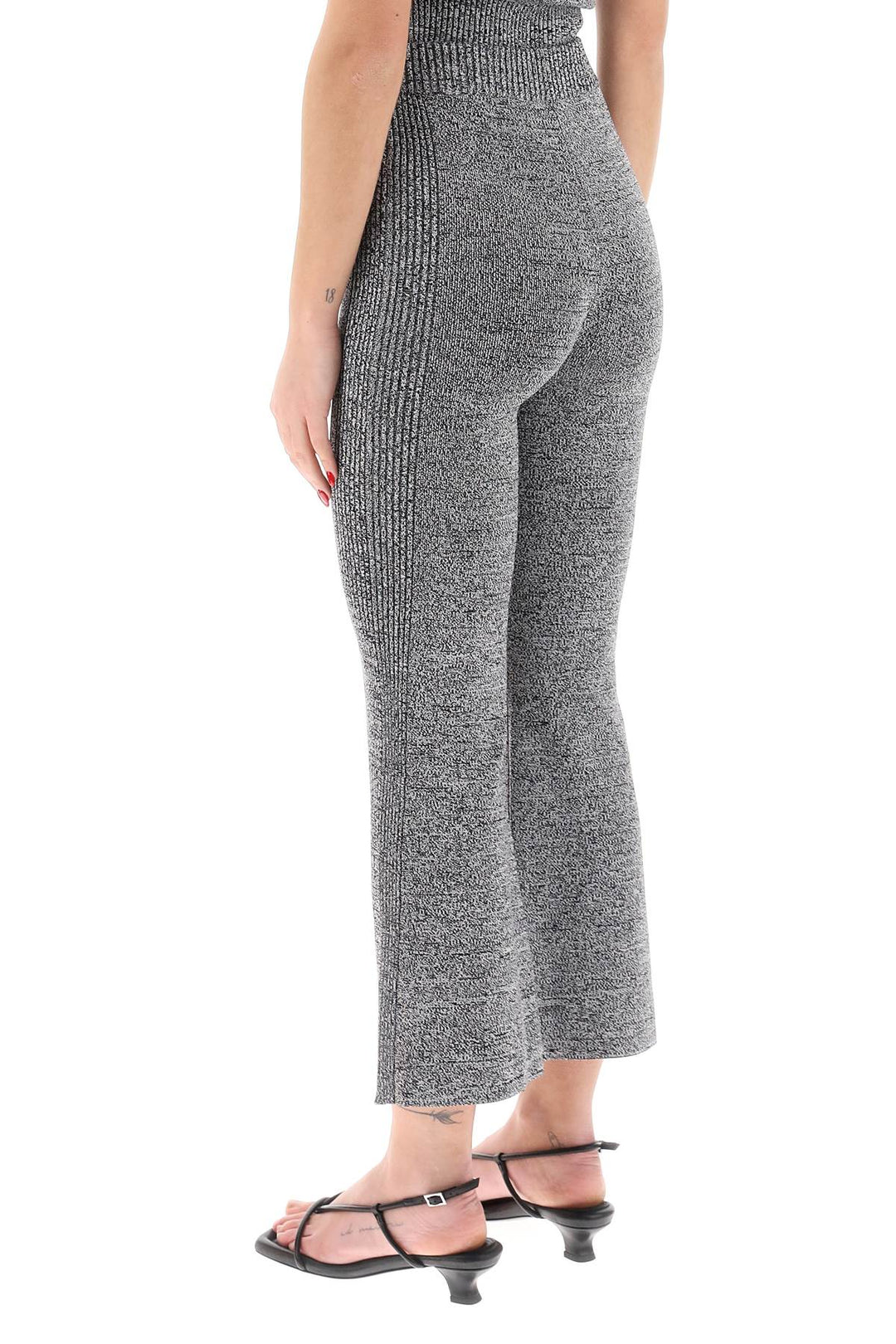 Stretch Knit Cropped Pants - Ganni - Women