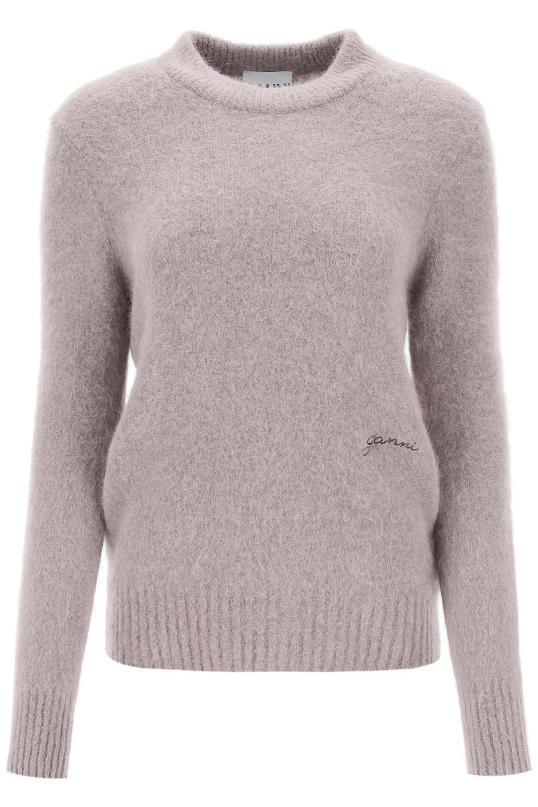 Brushed Alpaca And Wool Sweater - Ganni - Women