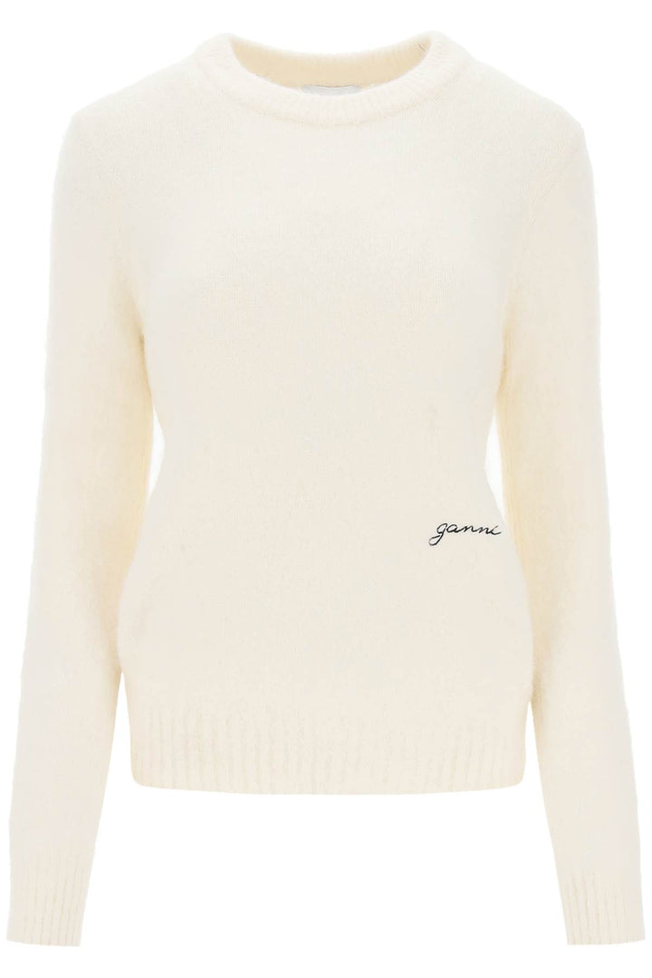 Brushed Alpaca And Wool Sweater - Ganni - Women