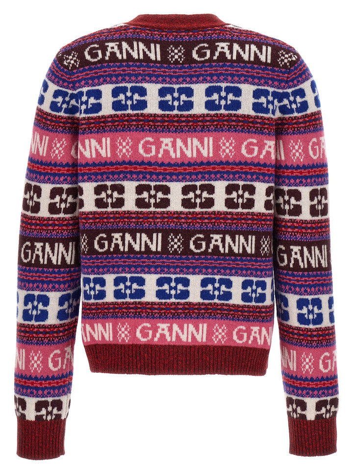 Logo Cardigan Sweater, Cardigans Multicolor