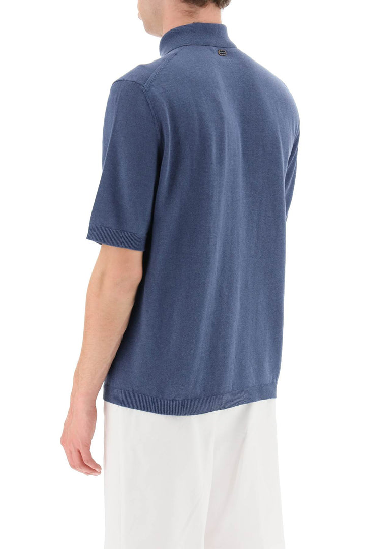 Linen And Cotton Jersey Polo - Agnona - Men