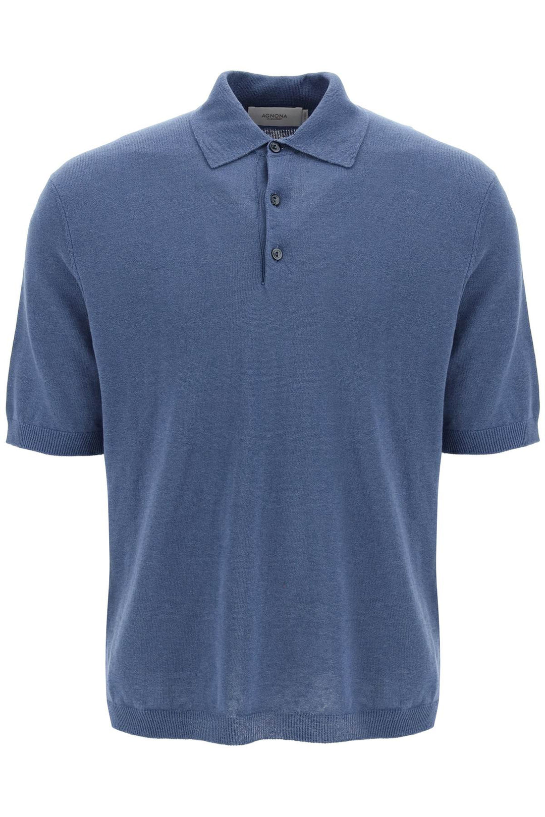 Linen And Cotton Jersey Polo - Agnona - Men