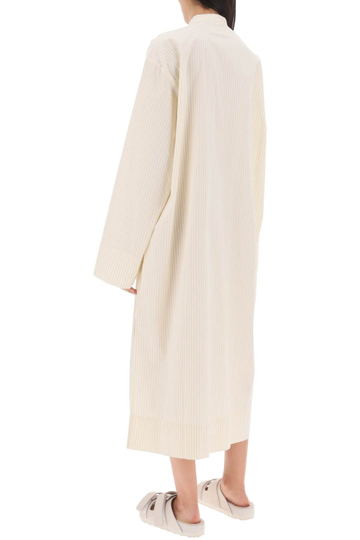 Striped Pajama Kaftan In Organic Poplin - Birkenstock X Tekla - Women