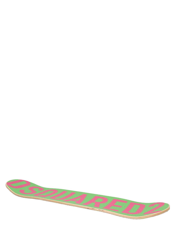Dsquared2 Logo Skateboard Home & Lifestyle - Green | 7304ed3a4621f385174aba7cfd16420d4ef17490