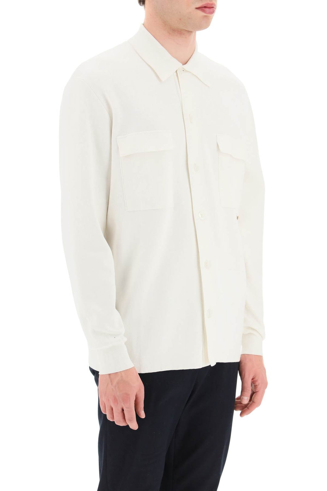 Soft Silk Blend Shirt - Agnona - Men