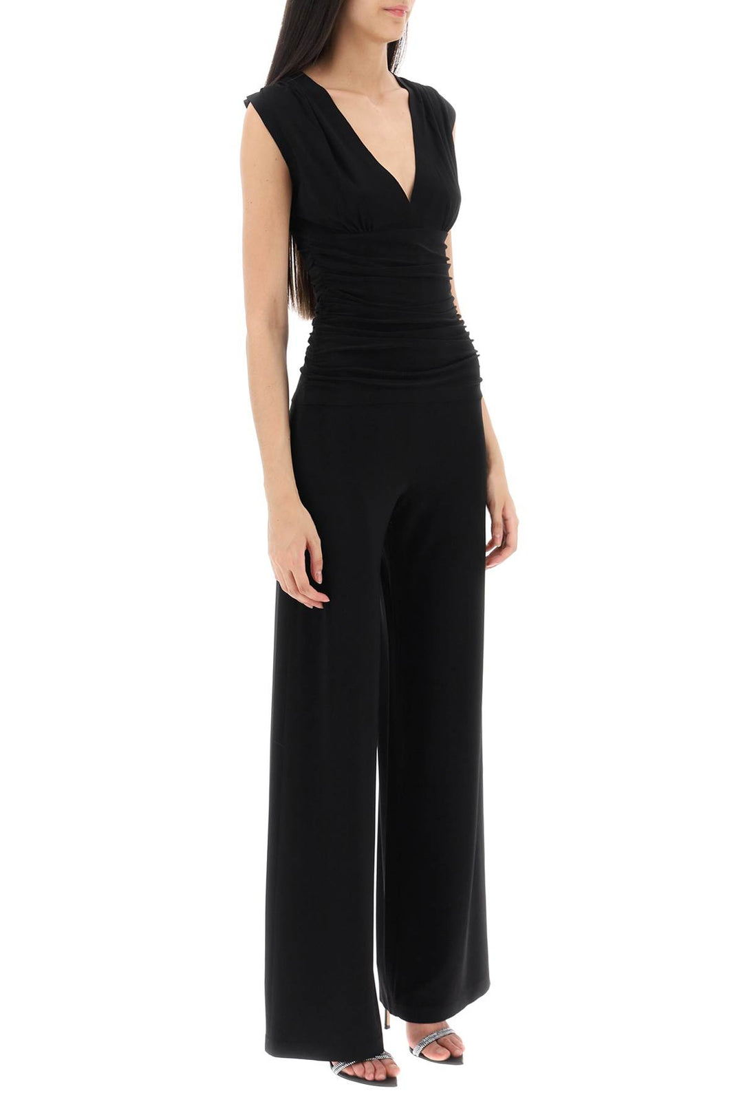 Shirred Jumpsuit In Jersey - Norma Kamali - Women