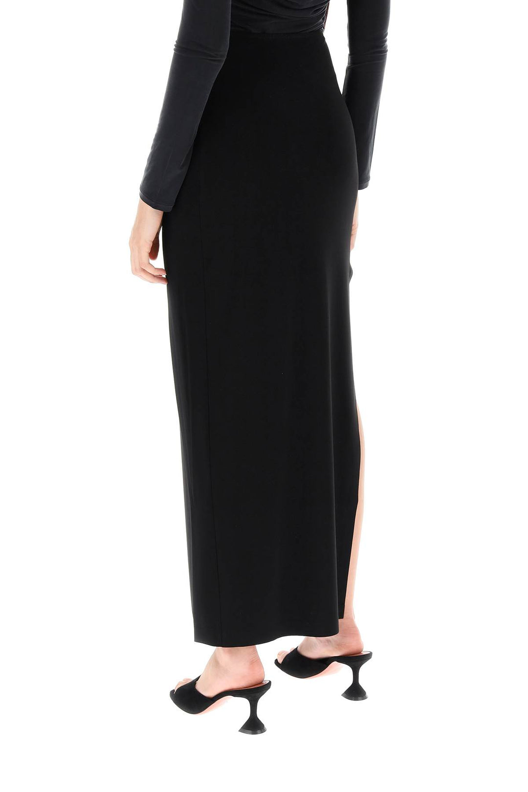 Long Skirt In Poly Lycra - Norma Kamali - Women