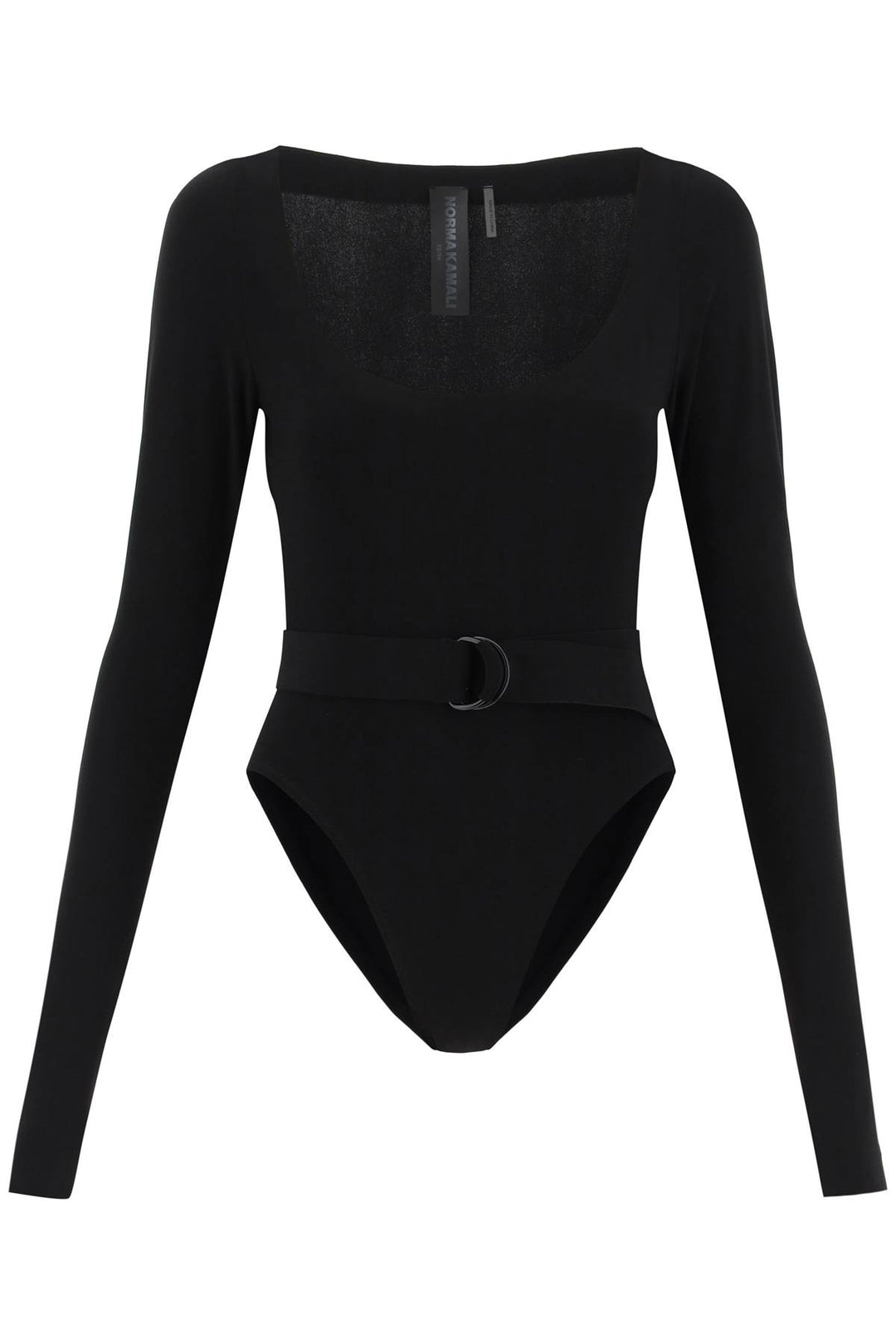 Belted Long Sleeved Bodysuit - Norma Kamali - Women