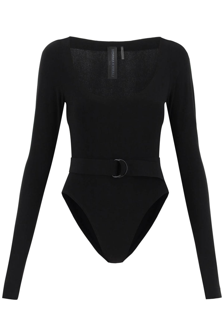 Belted Long Sleeved Bodysuit - Norma Kamali - Women