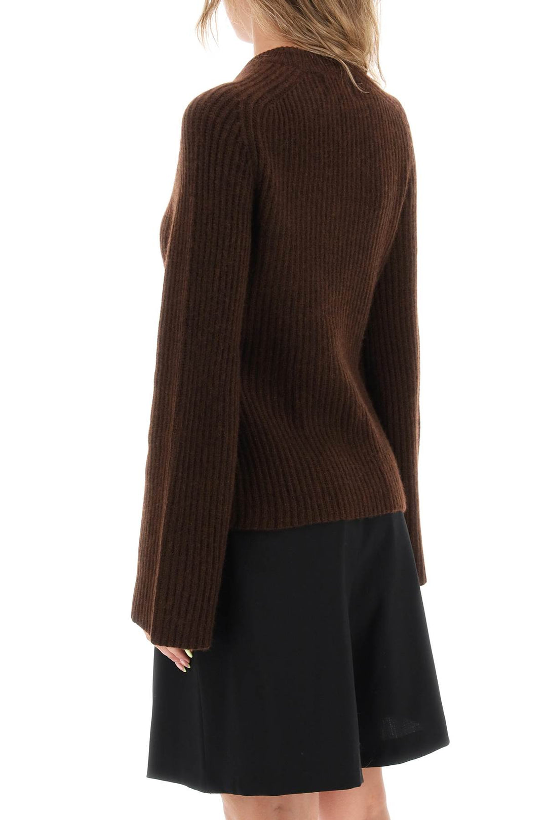 'Kota' Cashmere Sweater With Bell Sleeves - Loulou Studio - Women