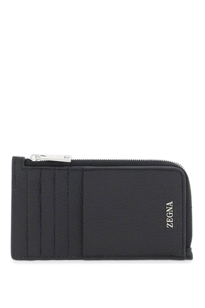 Grained Leather 10cc Card Holder - Zegna - Men