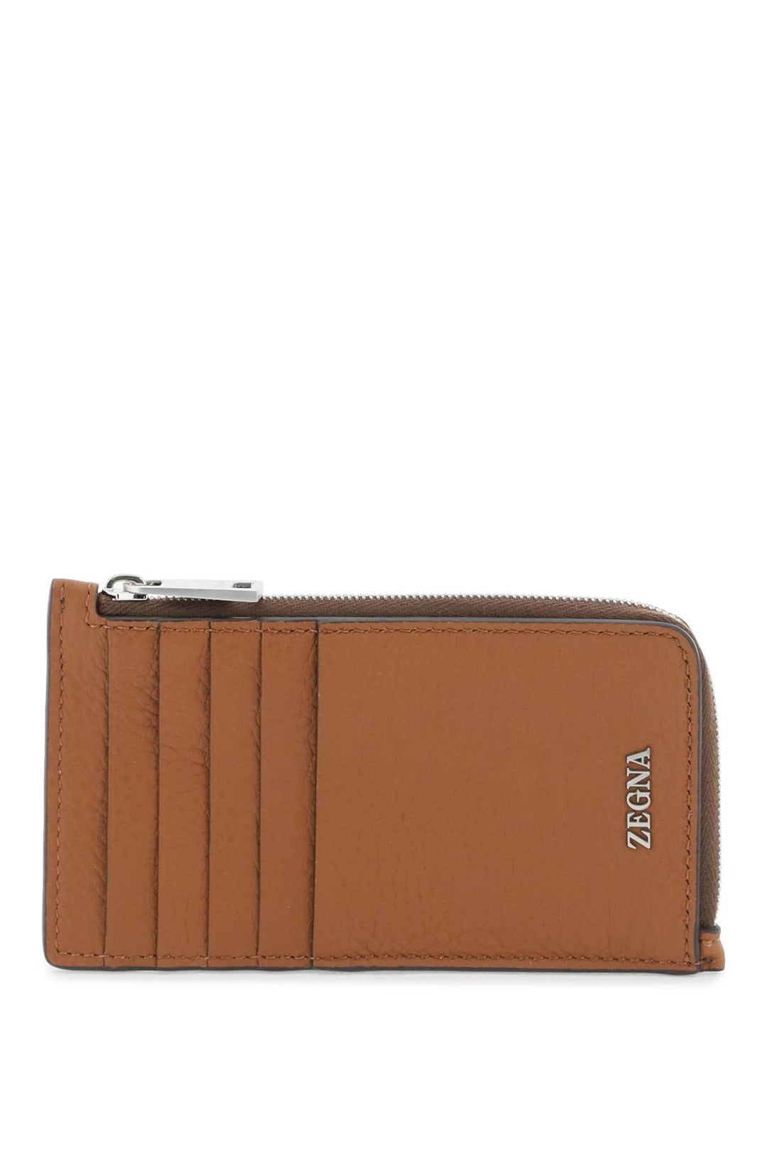 Grained Leather 10cc Card Holder - Zegna - Men