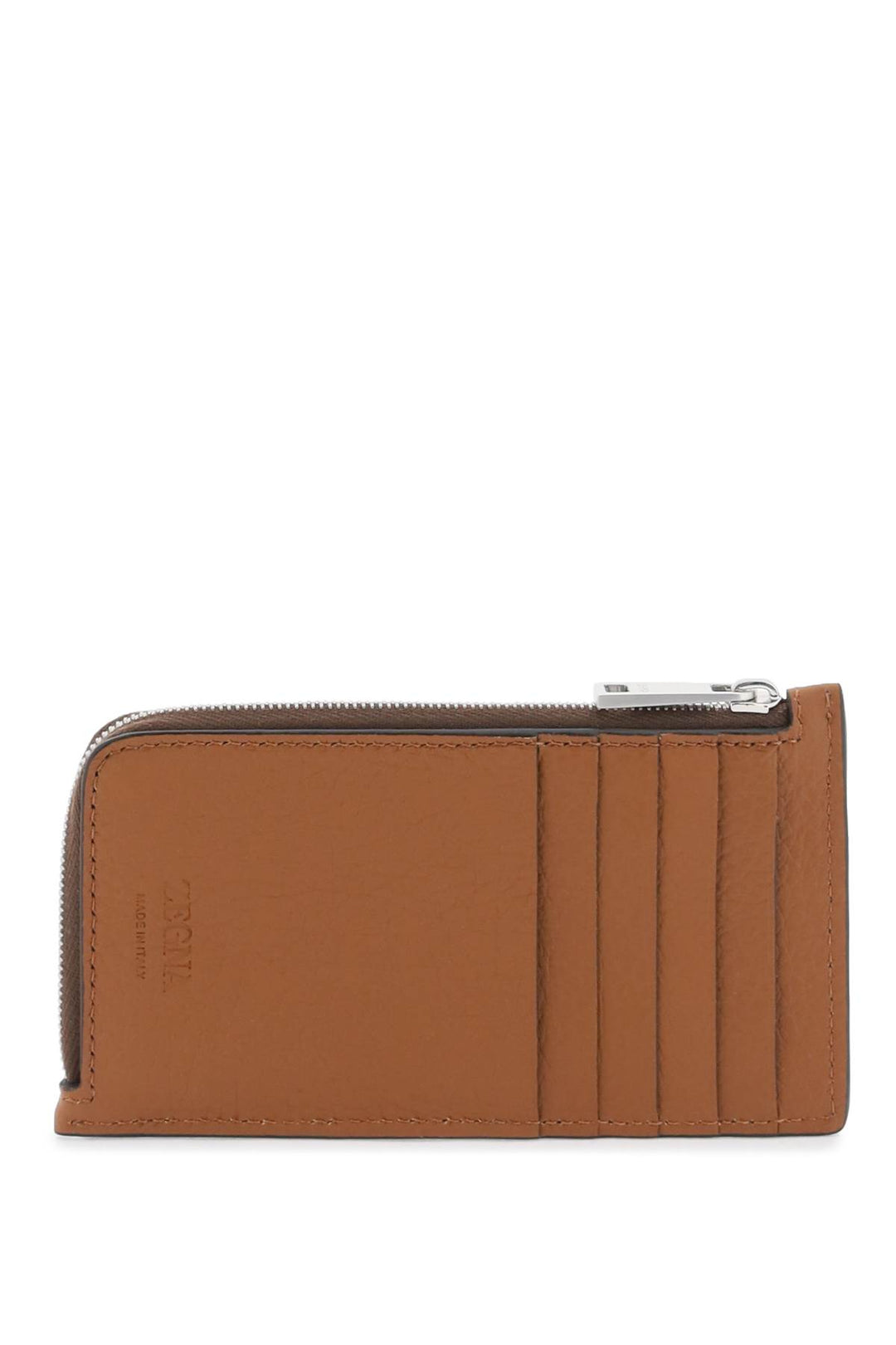 Grained Leather 10cc Card Holder - Zegna - Men