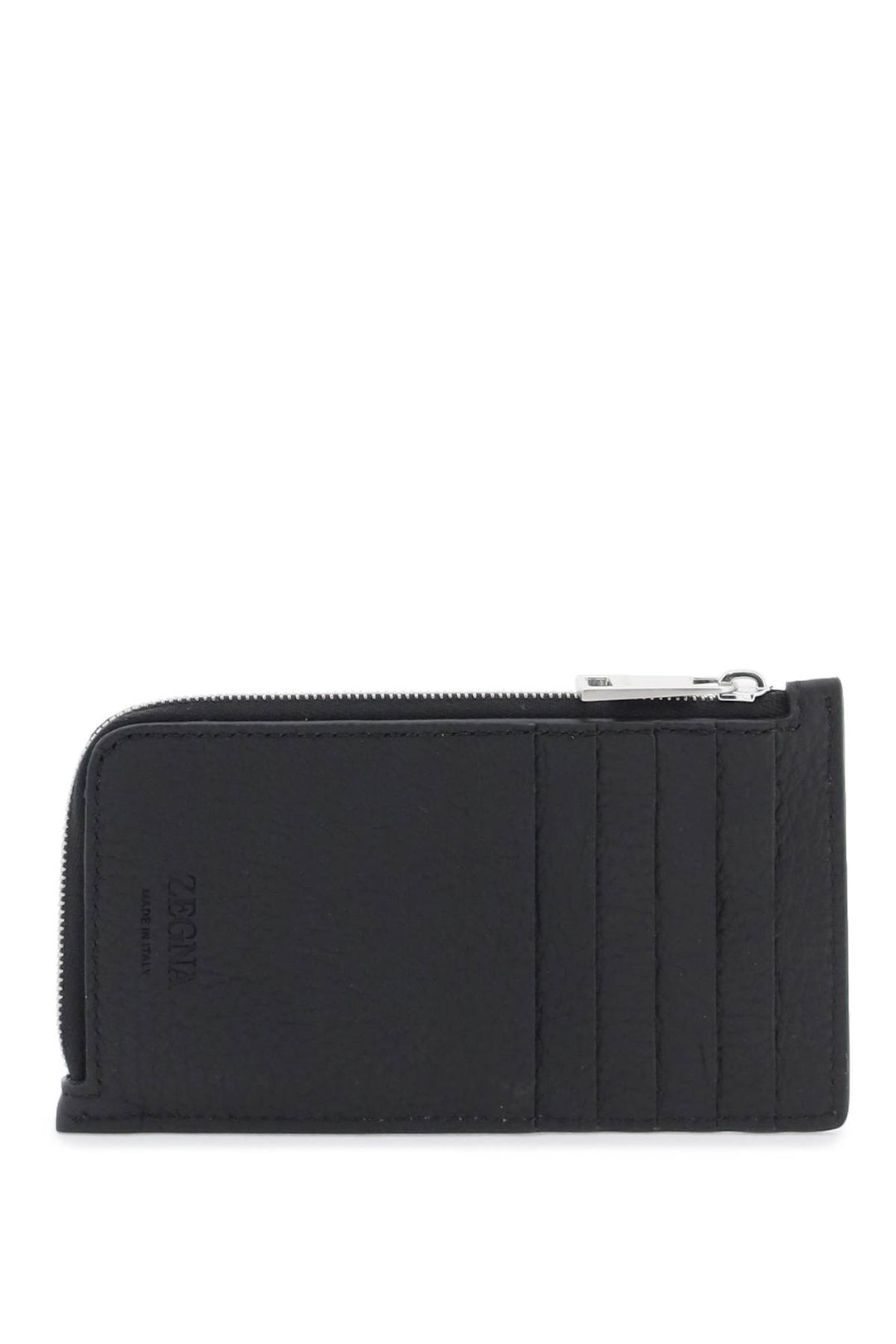 Grained Leather 10cc Card Holder - Zegna - Men