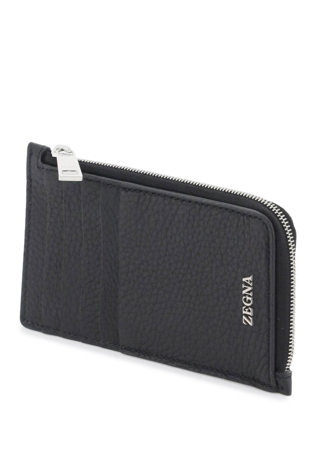 Grained Leather 10cc Card Holder - Zegna - Men