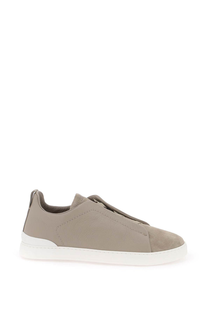 Triple Stitch Slip On Sneakers - Zegna - Men