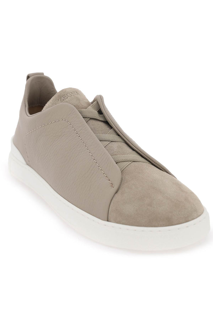 Triple Stitch Slip On Sneakers - Zegna - Men