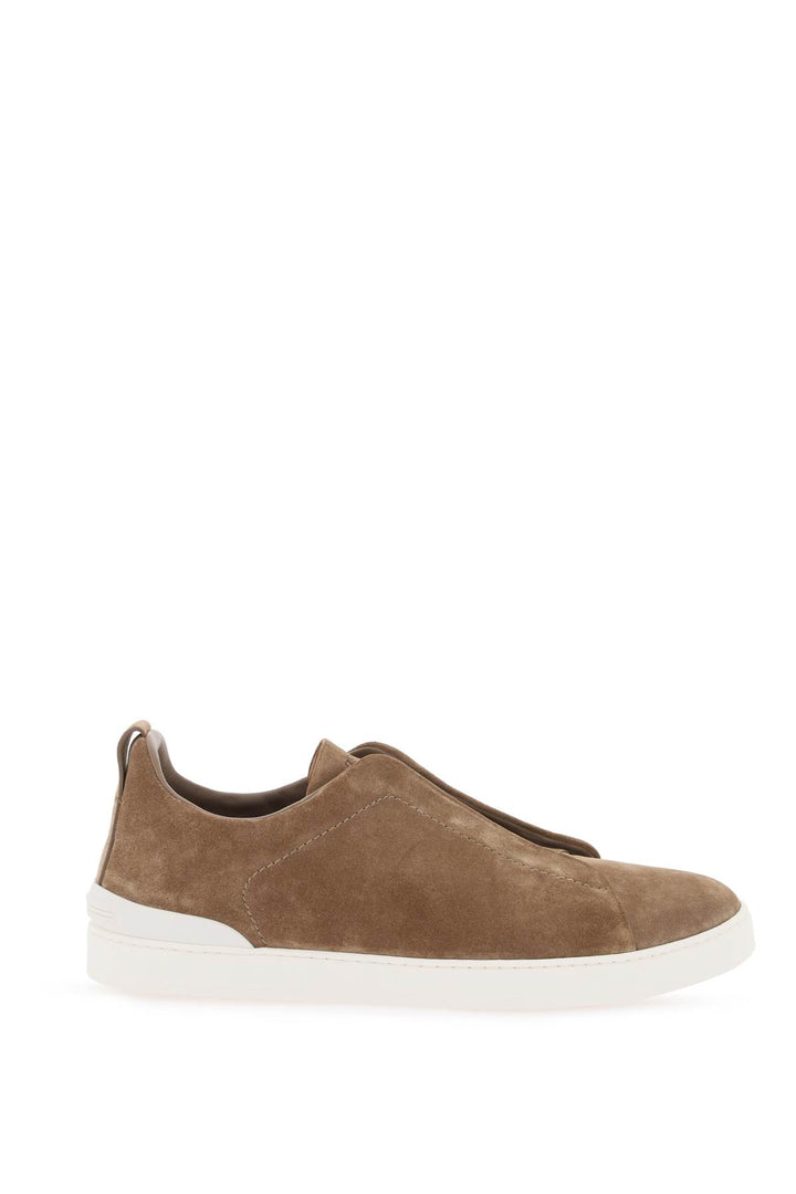 Triple Stitch Slip On Sneakers - Zegna - Men