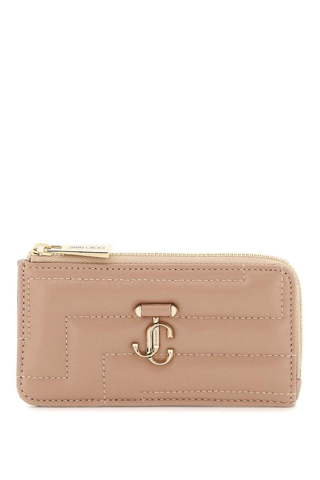 Quilted Nappa Leather Zipped Cardholder - Jimmy Choo - Women