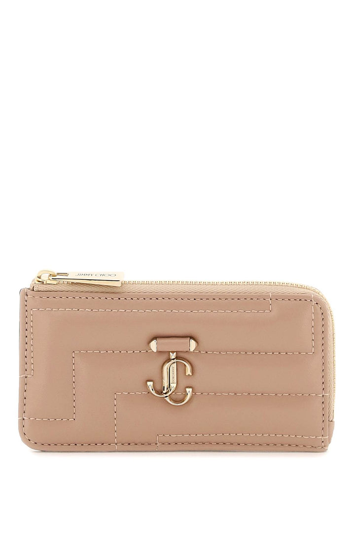 Quilted Nappa Leather Zipped Cardholder - Jimmy Choo - Women