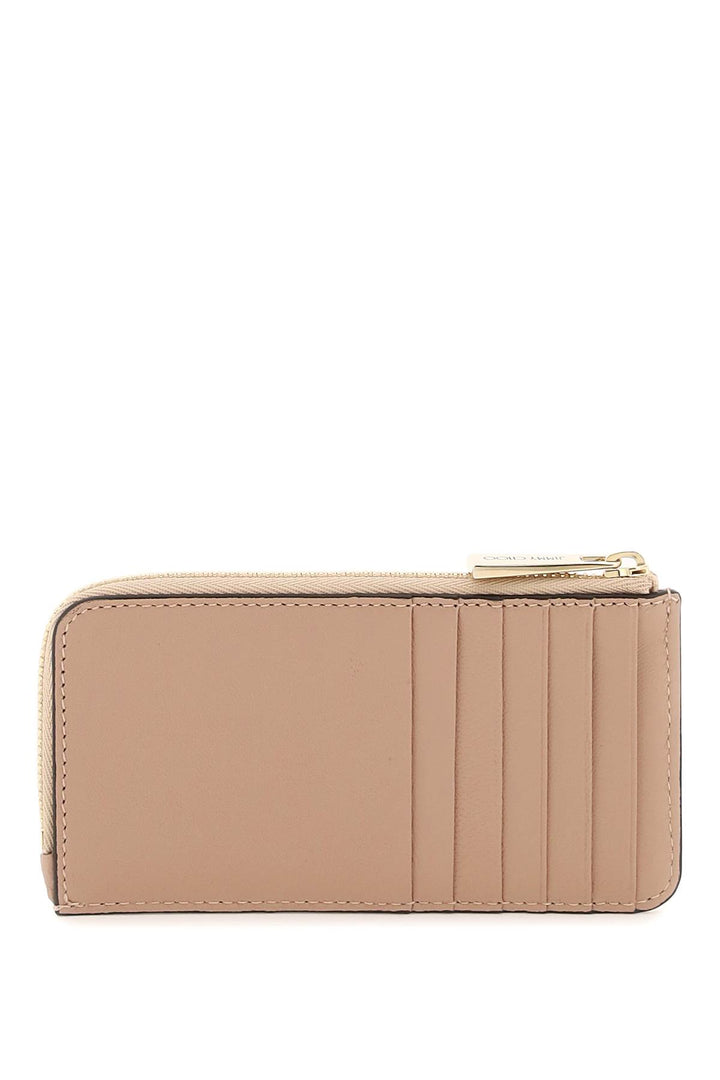 Quilted Nappa Leather Zipped Cardholder - Jimmy Choo - Women