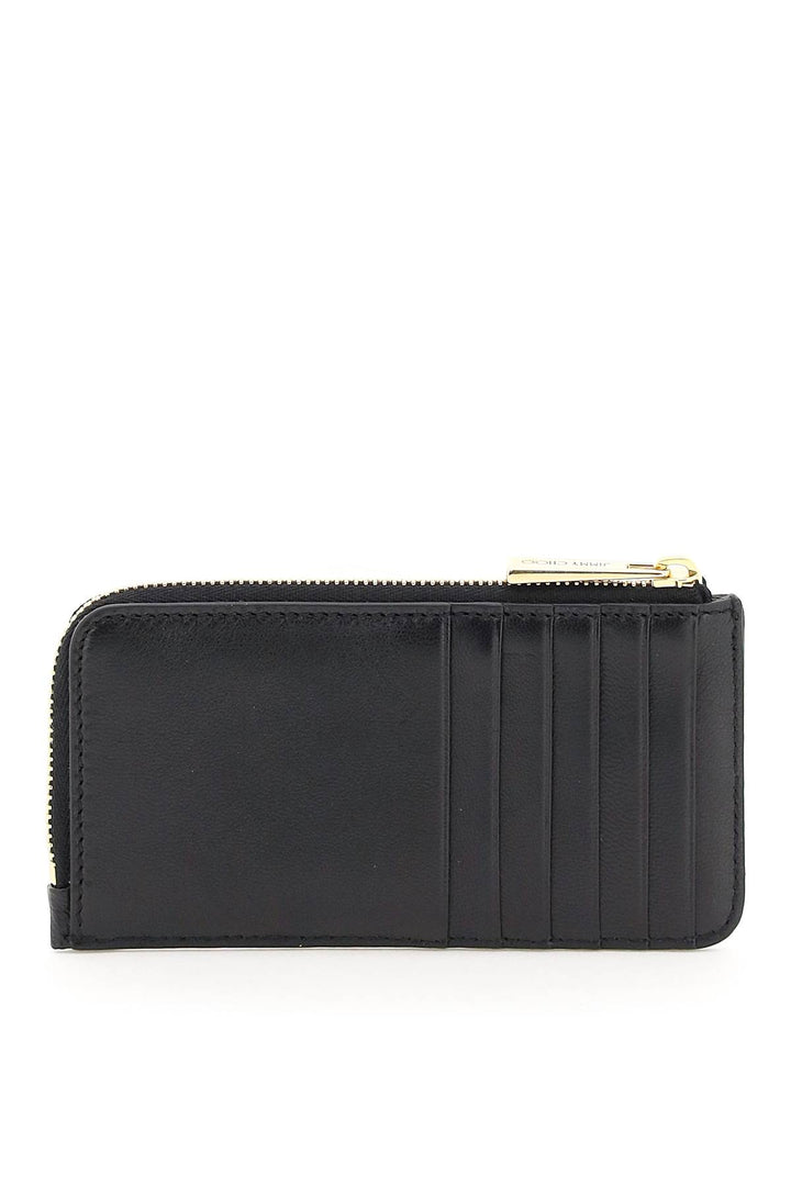 Quilted Nappa Leather Zipped Cardholder - Jimmy Choo - Women