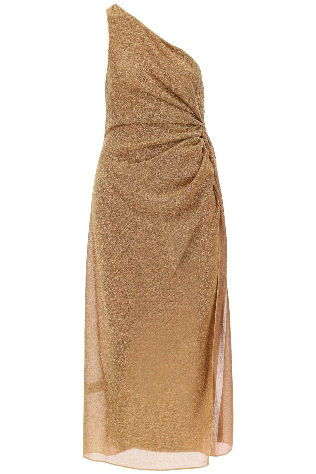 One Shoulder Dress In Lurex Knit - Oséree - Women