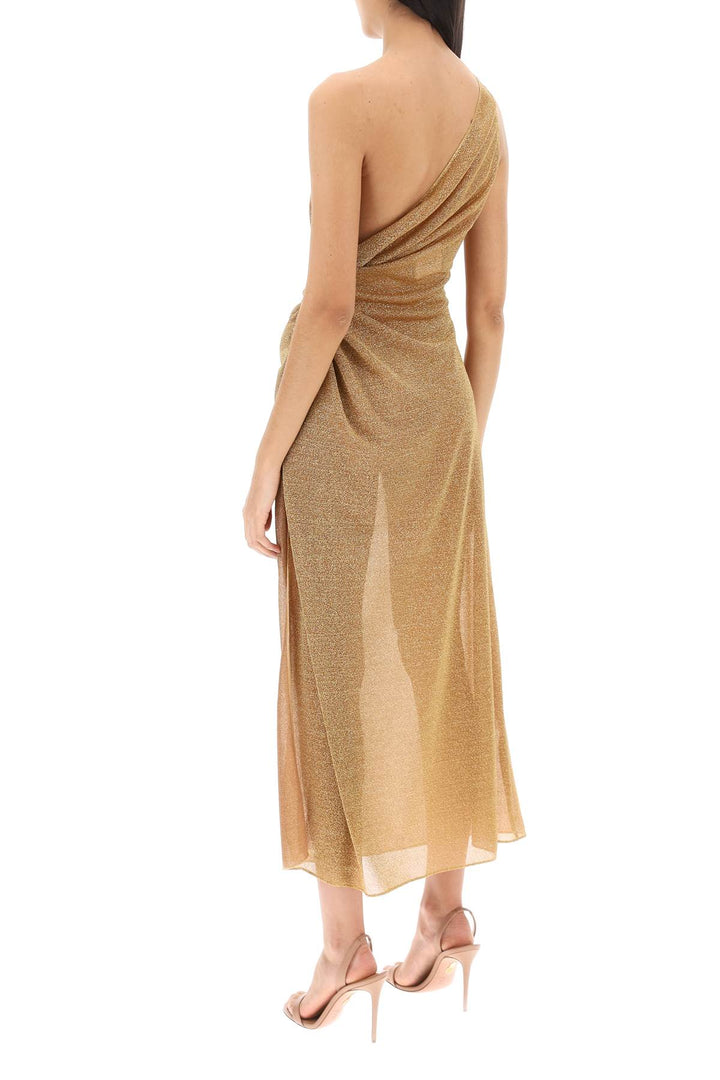 One Shoulder Dress In Lurex Knit - Oséree - Women