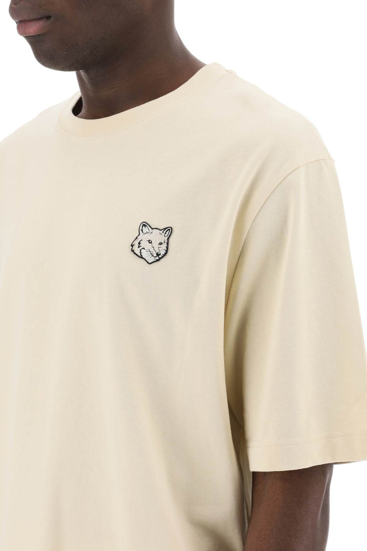 T Shirt Con Patch Bold Fox Head - Maison Kitsune - Men