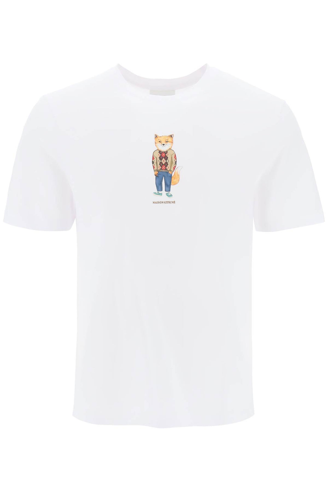 Dressed Fox Crew Neck T Shirt - Maison Kitsune - Men