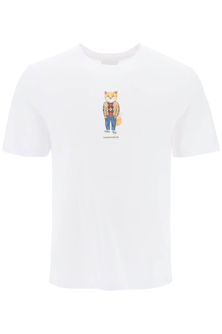 Dressed Fox Crew Neck T Shirt - Maison Kitsune - Men