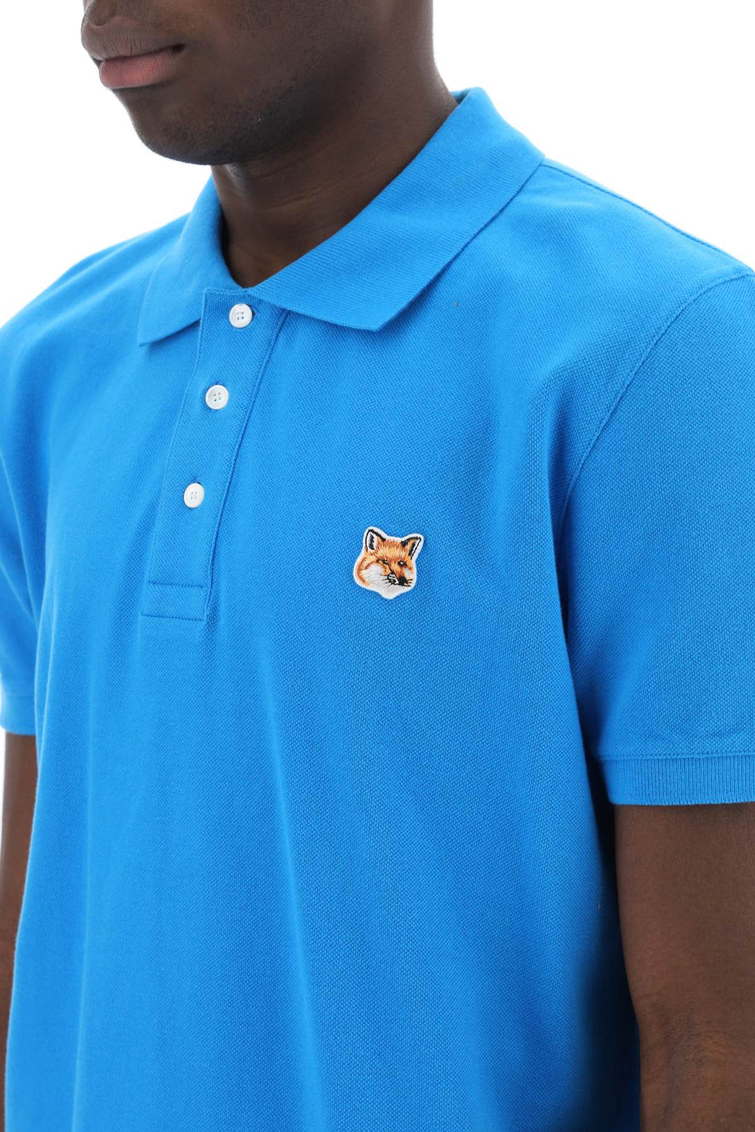 Polo Con Patch Fox Head - Maison Kitsune - Men