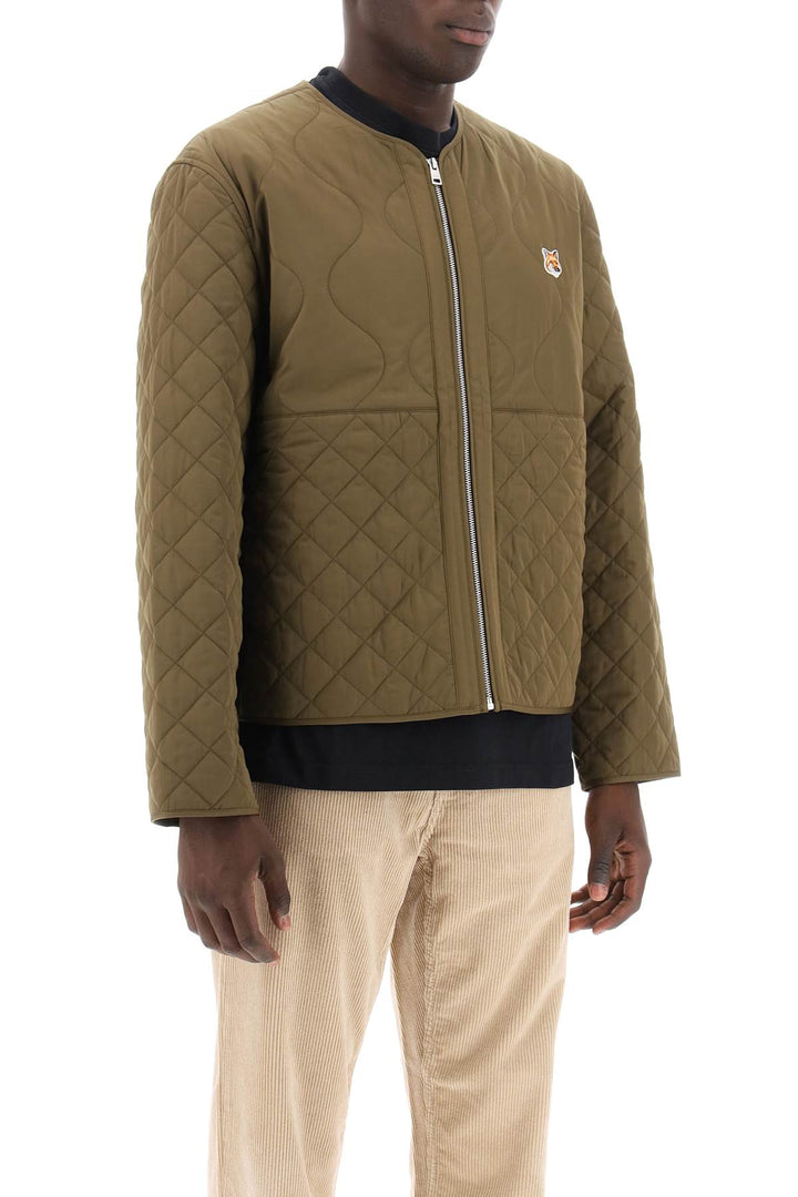 Fox Head Quilted Jacket - Maison Kitsune - Men