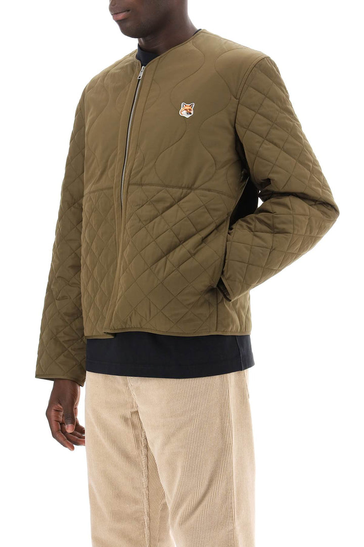 Fox Head Quilted Jacket - Maison Kitsune - Men