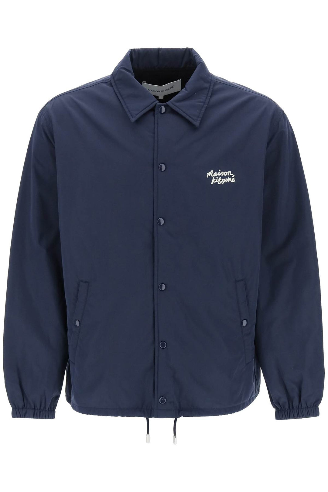 Coach Jacket With Logo Print - Maison Kitsune - Men