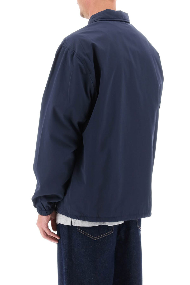 Coach Jacket With Logo Print - Maison Kitsune - Men