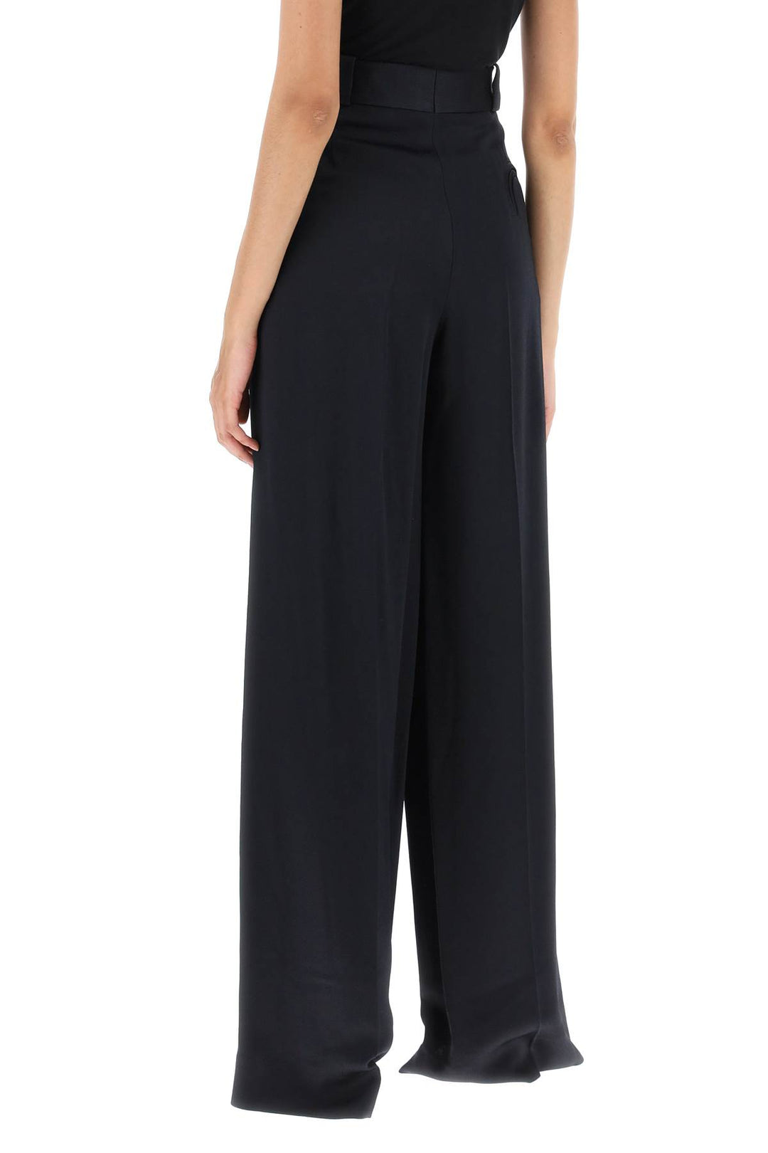 'Husi' Wide Leg Satin Pants - Blazé Milano - Women