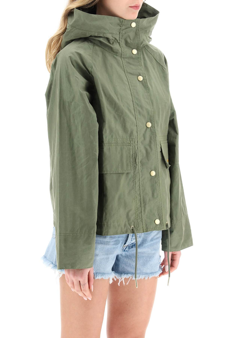 Vintage Effect Hooded Jacket - Barbour - Woman