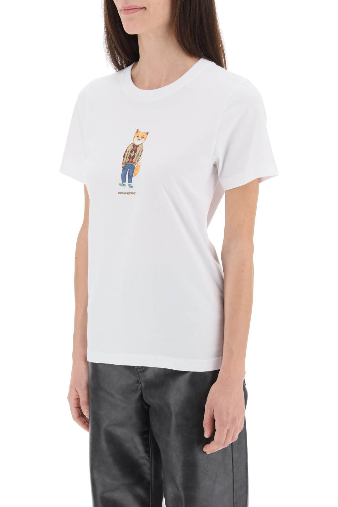 Dressed Fox T Shirt - Maison Kitsune - Women