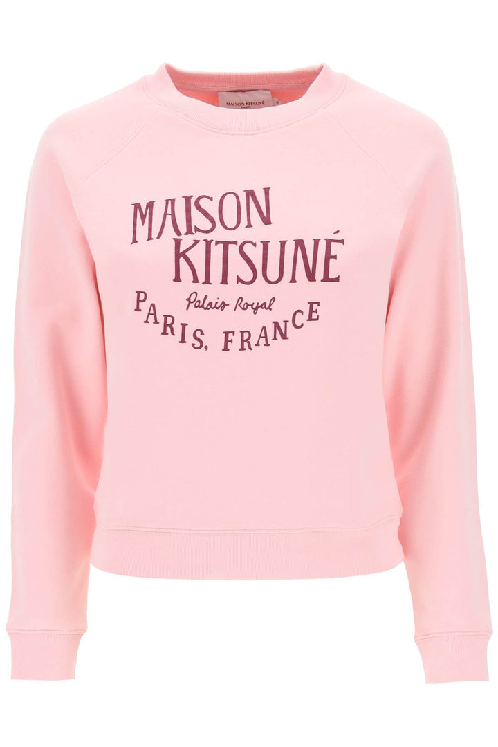 Crew Neck Sweatshirt With Print - Maison Kitsune - Women