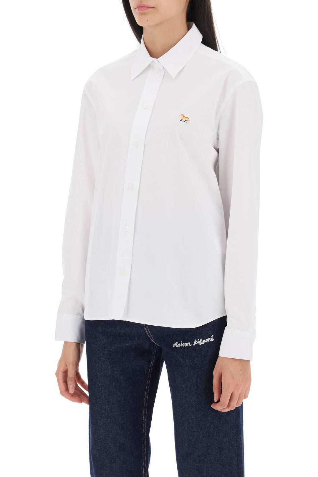 Baby Fox Cotton Shirt - Maison Kitsune - Women