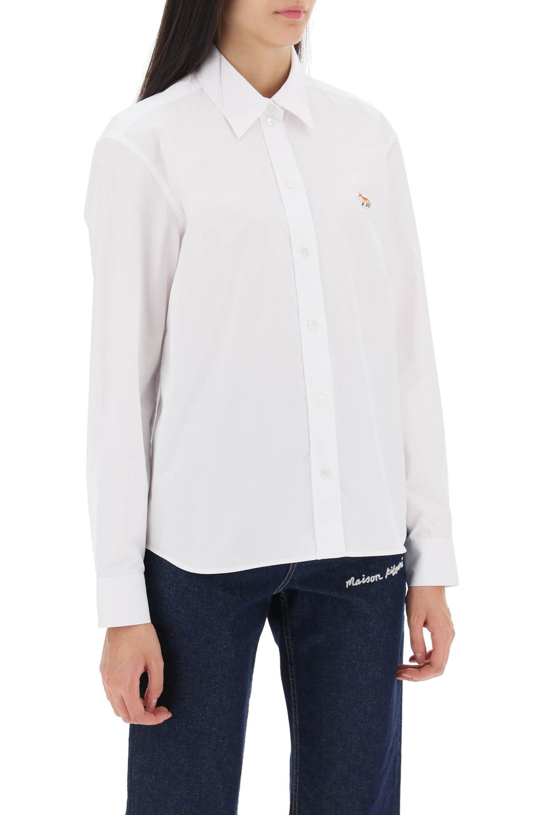 Baby Fox Cotton Shirt - Maison Kitsune - Women