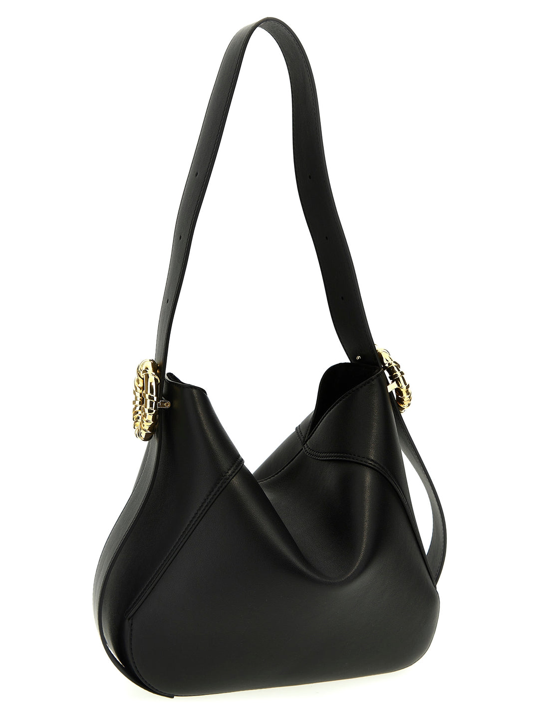 Melodie Hobo Shoulder Bags Black