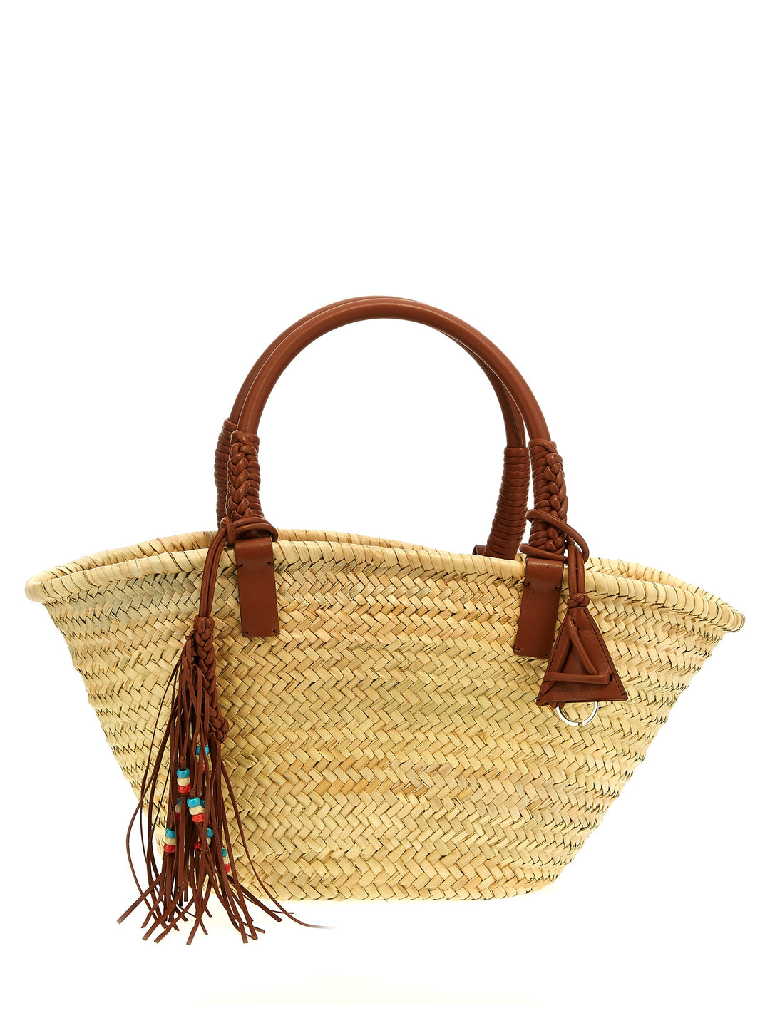 Icon Palm Leaf Big Hand Bags Multicolor