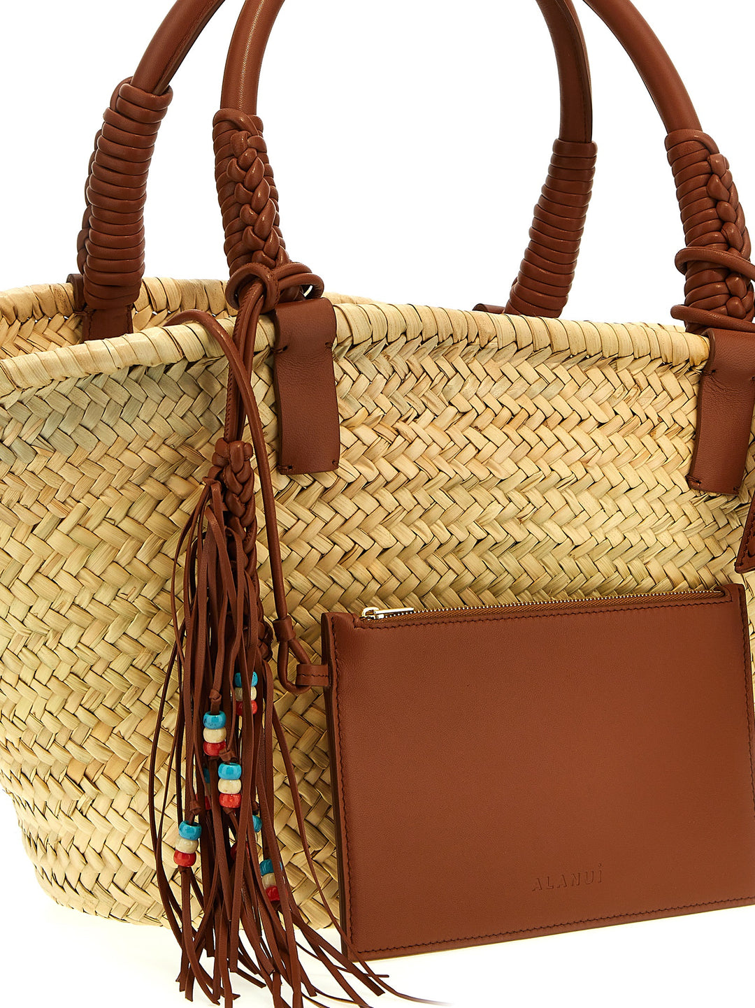 Icon Palm Leaf Big Hand Bags Multicolor