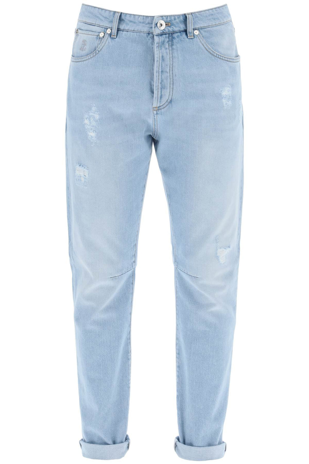 Leisure Fit Jeans With Tapered Cut - Brunello Cucinelli - Men