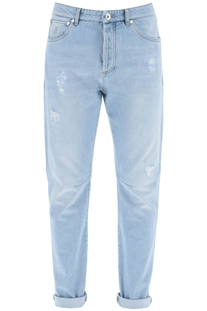 Leisure Fit Jeans With Tapered Cut - Brunello Cucinelli - Men